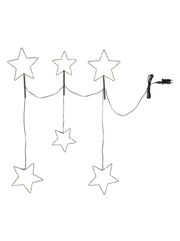 STAR Trading Ledlichtketting "Stellas" zwart - (L)80 cm