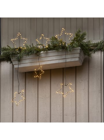 STAR Trading LED-Lichterkette "Stellas" in Schwarz - (L)80 cm
