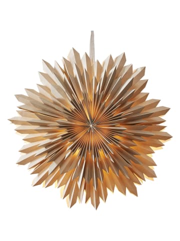 STAR Trading Gwiazda papierowa "Ice" w kolorze beżowym - Ø 50 cm