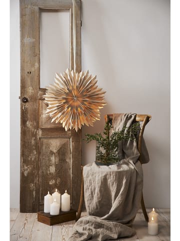 STAR Trading Papierstern "Ice" in Beige - Ø 50 cm