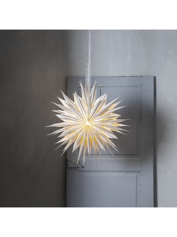 STAR Trading Gwiazda papierowa "Print" w kolorze szaro-beżowym - Ø 60 cm