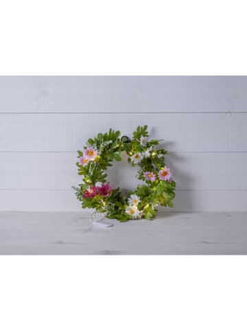 STAR Trading LED-Kranz "Summer" in Grün/ Bunt - Ø 30 cm