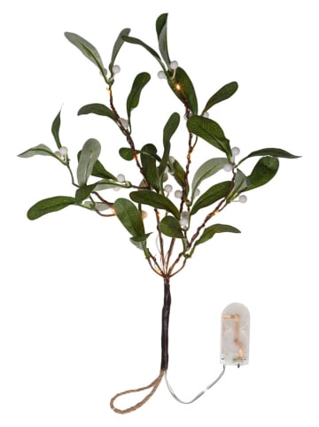 STAR Trading LED-Mistelzweig in Grün - (H)35 cm