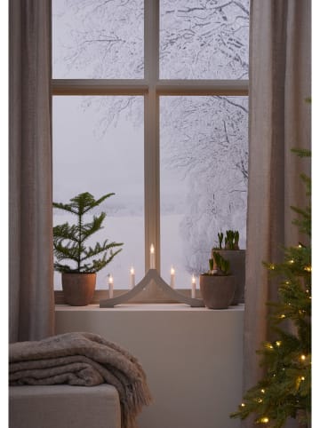 STAR Trading Fensterleuchter "Pagod" in Beige - (B)45 x (H)27 cm