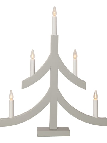 STAR Trading Lampa dekoracyjna "Pagod" w kolorze szarym - 40 x 47,5 cm