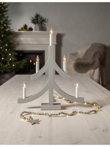 STAR Trading Raamlamp "Pagod" grijs - (B)40 x (H)47,5 cm