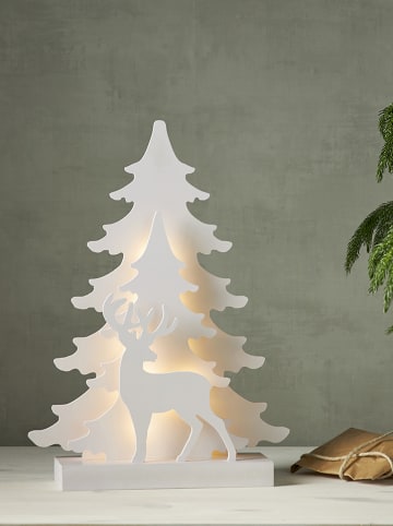 STAR Trading LED-Fensterleuchte "Grandy" in Weiß - (B)29 x (H)41 x (T)8 cm