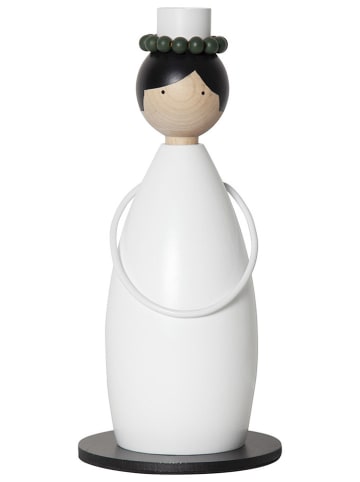 STAR Trading Fensterleuchter "Lucia Classic" in Weiß - (L)26 x (B)12 cm