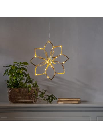 STAR Trading Dekoracyjna zawieszka LED "Amaze" w kolorze złotym - Ø 30 cm