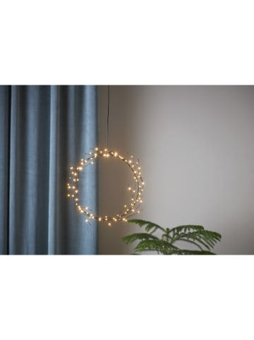 STAR Trading Dekoracyjna zawieszka LED w kolorze czarnym - Ø 24 cm