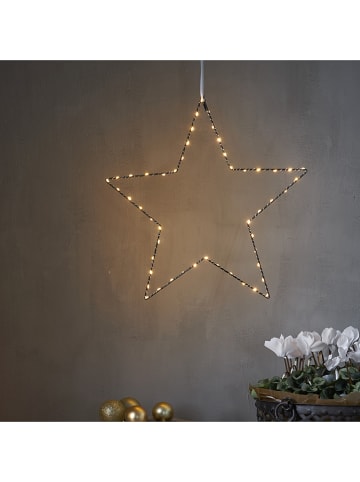 STAR Trading LED-Dekoanhänger "Mira" in Schwarz - (L)45 x (B)45 cm