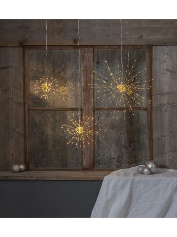 STAR Trading Hangende 3D-ledster "Firework" zilverkleurig - (H)45 cm