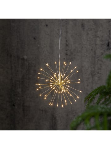 STAR Trading 3D-LED-Hängestern "Firework" in Silber - Ø 16 cm