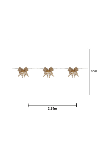 STAR Trading LED-Lichterkette "Bowie" in Gold - (L)225 cm