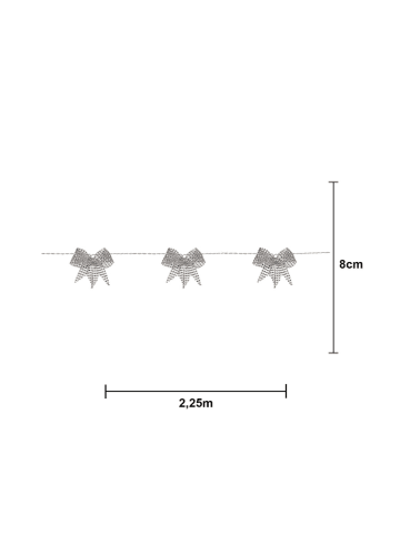 STAR Trading LED-Lichterkette "Bowie" in Silber - (L)225 cm