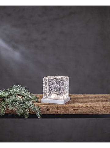 STAR Trading LED-Dekoobjekt "Frost" in Transparent - (B)10 x (H)10 cm