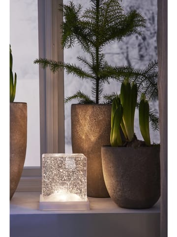 STAR Trading LED-Dekoobjekt "Frost" in Transparent - (B)10 x (H)10 cm