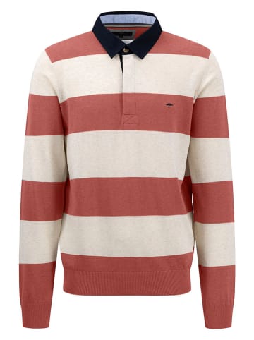 FYNCH-HATTON Poloshirt in Beere/ Creme