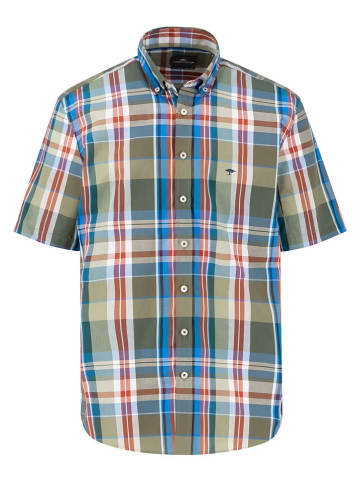 FYNCH-HATTON Hemd in Khaki/ Blau