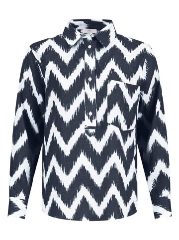 FYNCH-HATTON Linnen blouse donkerblauw