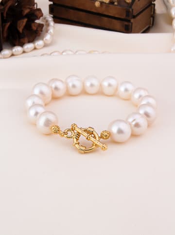 L'Atelier de Gaia Vergulde armband met parels