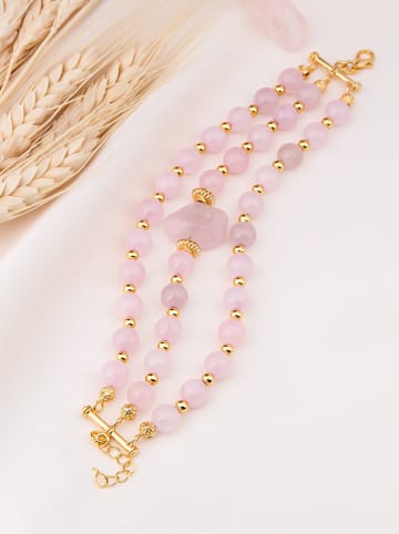 L'Atelier de Gaia Vergulde armband met edelstenen