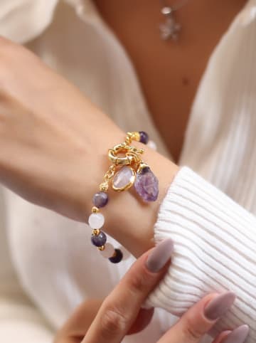 L'Atelier de Gaia Vergold. Armkette mit Edelsteinen