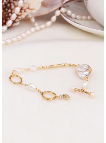 L'Atelier de Gaia Vergold. Armband mit Perlen