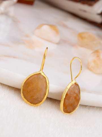 Pierres delicates Vergold. Ohrringe mit Edelsteinen