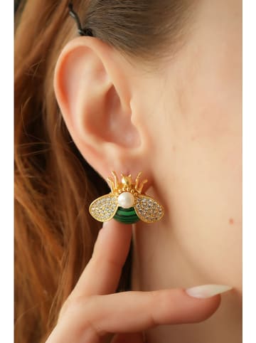 L'Atelier de Gaia Vergold. Ohrstecker mit Edelsteinen