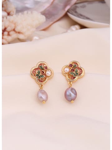 L'Atelier de Gaia Vergold. Ohrringe mit Perlen