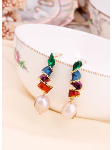 L'Atelier de Gaia Vergold. Ohrringe mit Perlen