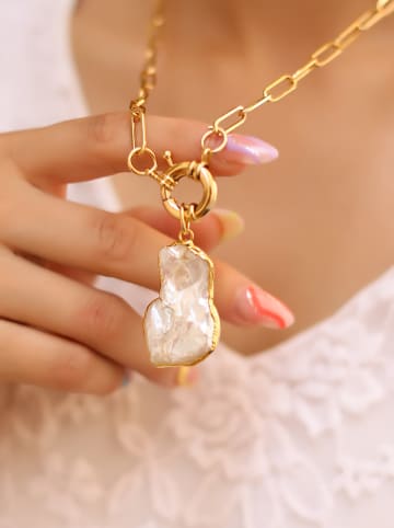 L'Atelier de Gaia Vergulde ketting met hanger - (L)50 cm