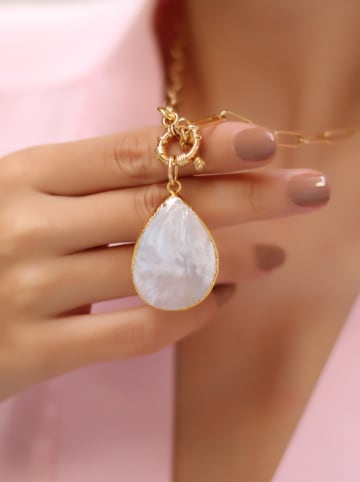 L'Atelier de Gaia Vergulde ketting met hanger - (L)50 cm