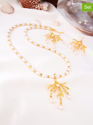 Pierres delicates 2tlg. Schmuskset: Halskette und Ohrhänger