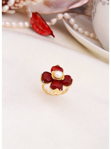 L'Atelier de Gaia Vergulde ring met parel