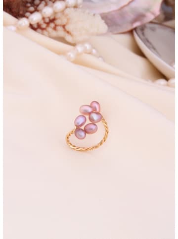 L'Atelier de Gaia Vergold. Ring mit Perlen