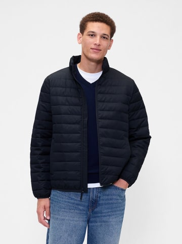 GAP Doorgestikte jas donkerblauw