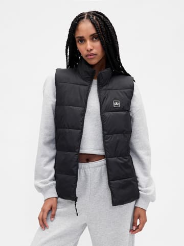 GAP Kamizelka pikowana w kolorze czarnym