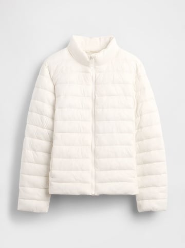 GAP Doorgestikte jas crème