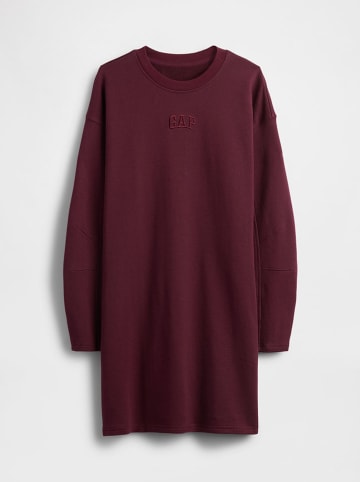 GAP Sweatkleid in Bordeaux