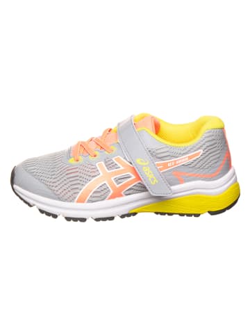 asics Buty "GT-1000 8 PS" w kolorze szaro-pomarańczowo-żółtym do biegania