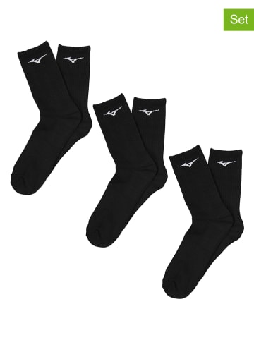 Mizuno 3-delige set: trainingssokken zwart
