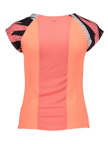 Mizuno Funktionsshirt in Orange/ Schwarz