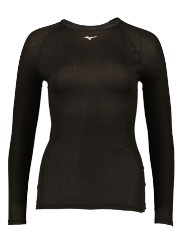 Mizuno Functioneel shirt "MidActive Crew" zwart