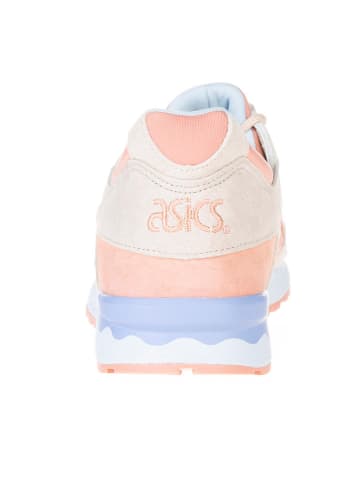 asics Leder-Laufschuhe in Creme/ Rosa/ Hellblau