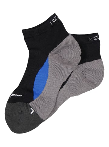 Mizuno Sportsokken zwart/blauw/grijs