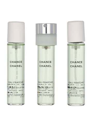 Chanel 3-delige set: "Chance Eau Fraiche" - 3 x eau de toilette, elk 20 ml