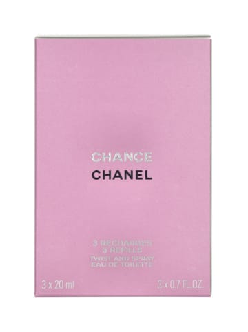 Chanel 3tlg. Set: "Chance" - 3 x EdT, je 20 ml