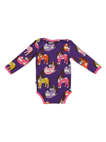 Småfolk Romper "Paard" paars